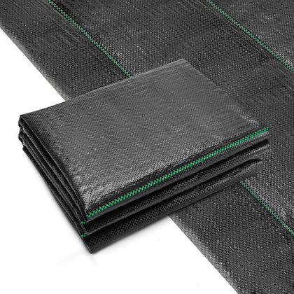 GRASSCLUB weed barrier 6.5ft by 32ft with a durable woven texture