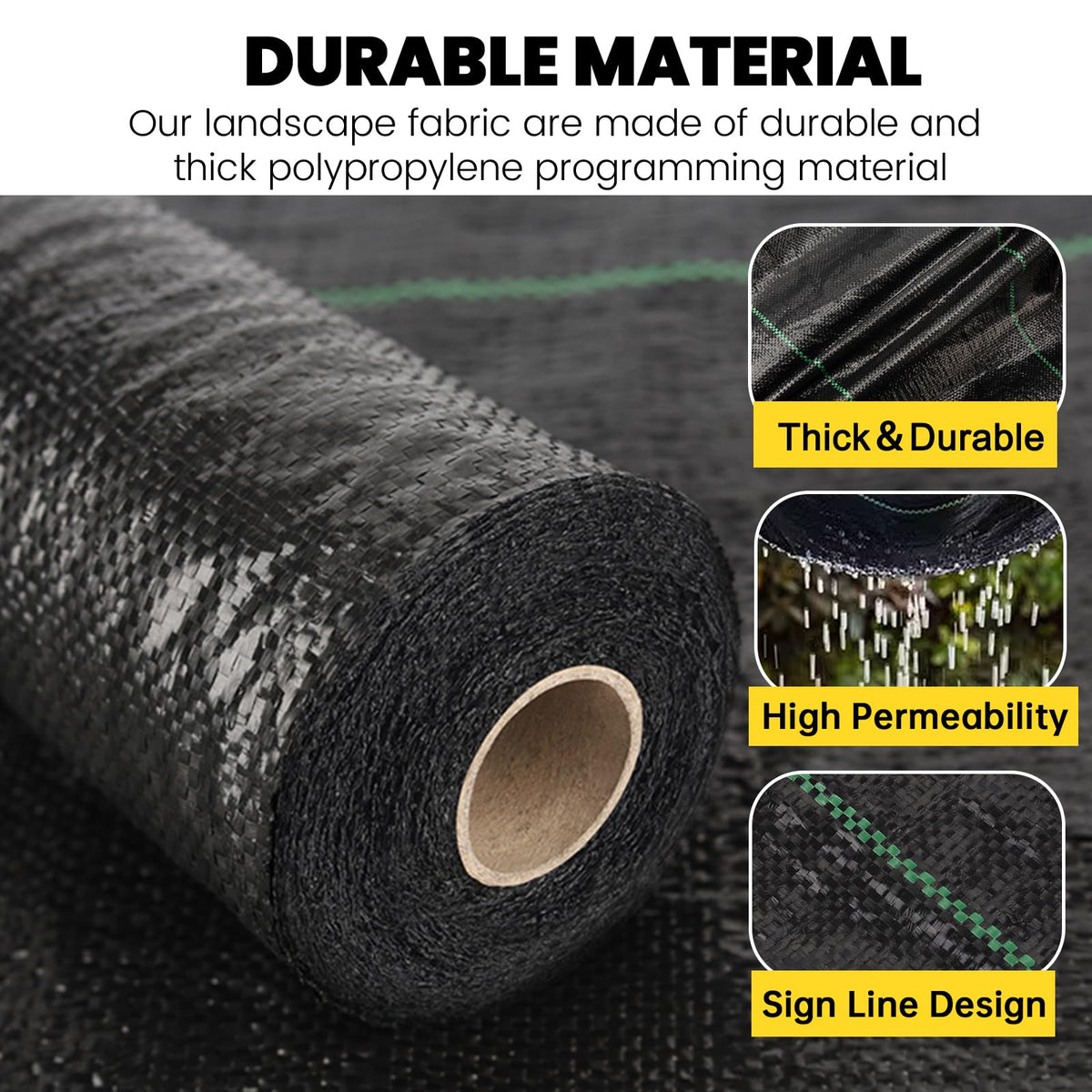 GRASSCLUB woven polypropylene fabric shown for outdoor use