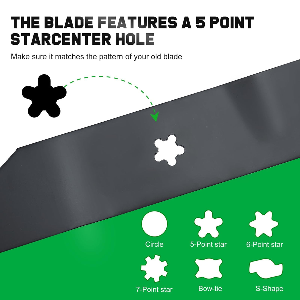 Grasscool medium lift blade design improves airflow for cleaner cuts