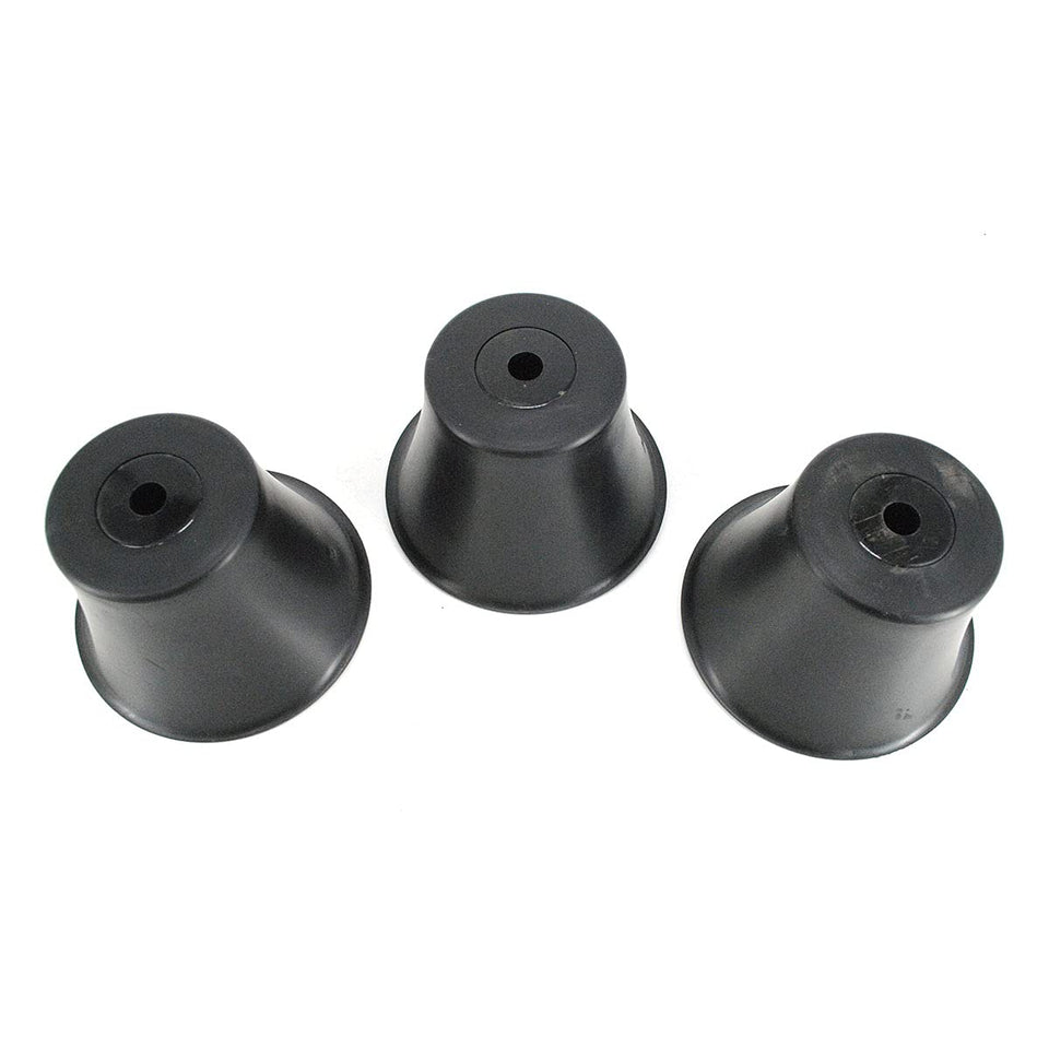 Grasshopper spindle cone deflector set 3 front view protects bearings from debris