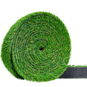 Grassline Solutions artificial grass strip close-up showing realistic texture for patios