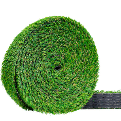 Grassline Solutions artificial grass strip close-up showing realistic texture for patios