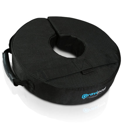 Gravipod 14-inch mini split-ring setup enabling fast, tool-free stabilization for immediate use.