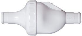GRE Polaris in-line back-up valve 360 side view shows compact, easy-to-install replacement.