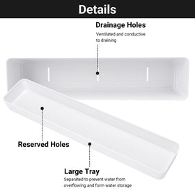 GREANER ABS plastic planter, durable and weather-resistant for indoor or outdoor use