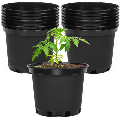 GREANER nursery pots 7-inch bulk pack ideal for seed starting and potting multiple plants
