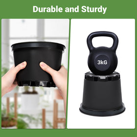 GREANER pots with reinforced rim for easy lifting and relocation