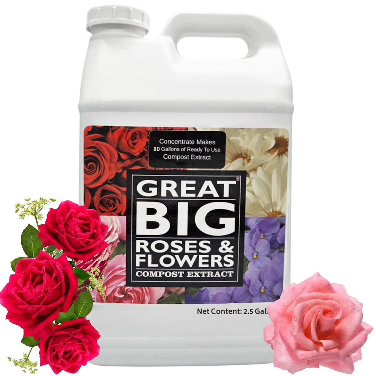 Great Big Plants Rose Fertilizer Booster bottle for blooming roses