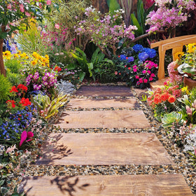 GreatBuddy gravel mulch helps preserve soil moisture and reduce erosion.