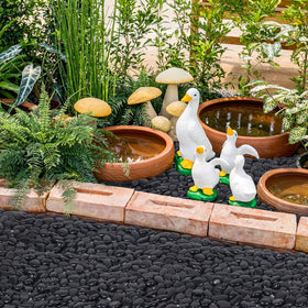 GreatBuddy Black River Rocks terrarium decor: stylish stones for natural habitat styling.