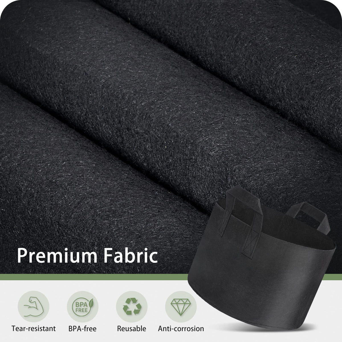 GreatBuddy breathable fabric close-up demonstrates drainage and air flow.