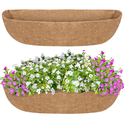 GreatBuddy coco liner fits a 36-inch planter and helps retain moisture.