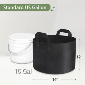 GreatBuddy grow bag fabric detail shows sturdy non-woven material.