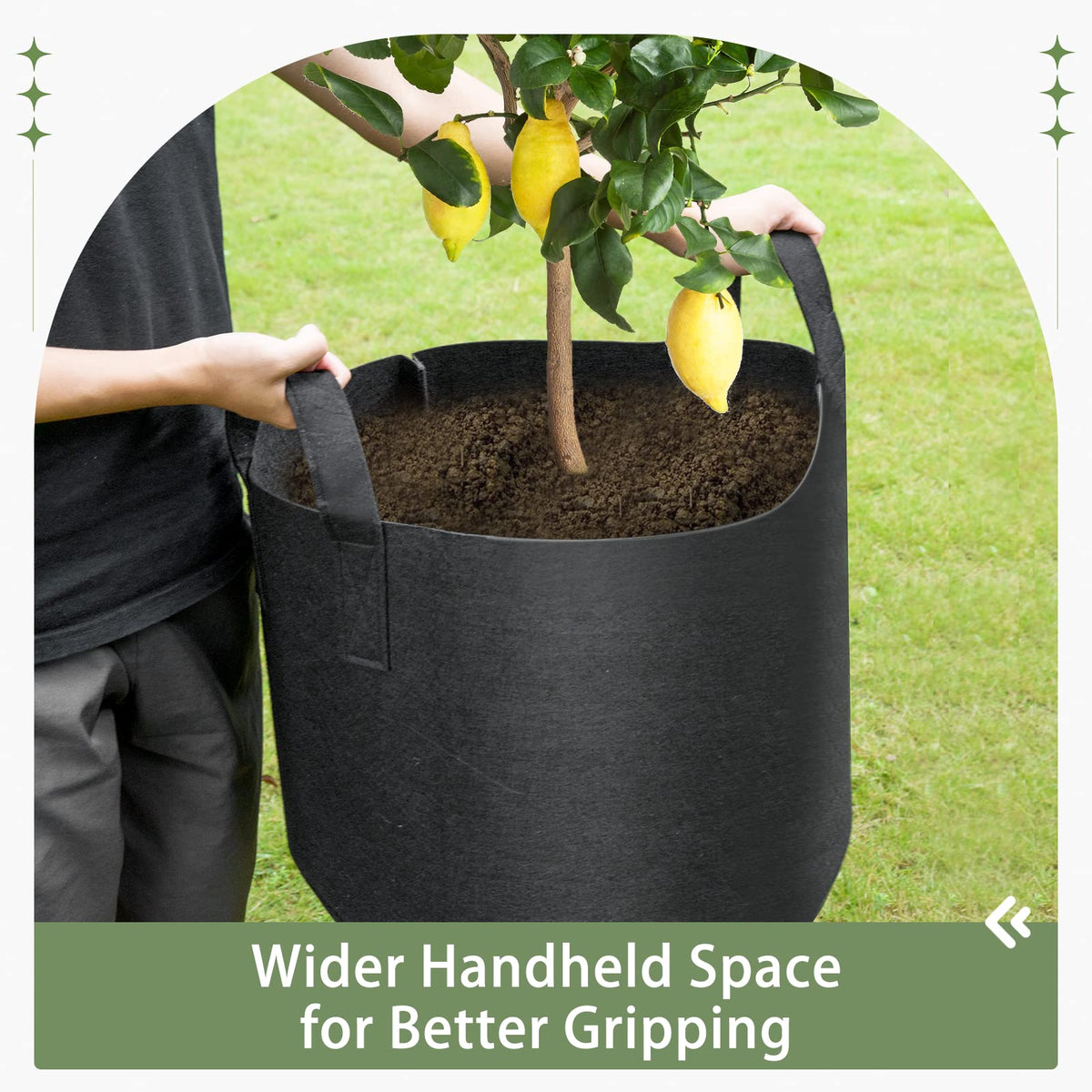 GreatBuddy labels included for easy garden pot organization.