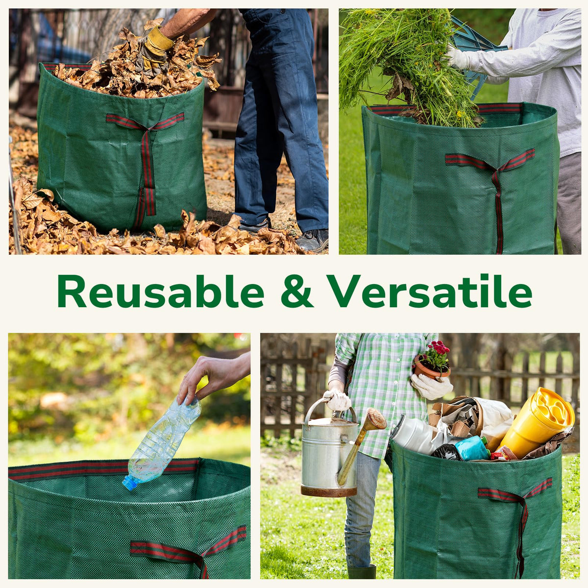 GreatBuddy lawn bag in outdoor setup for patio cleanup