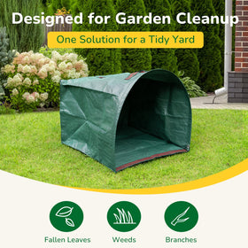 GreatBuddy lawn bag self-stand design stays upright during use