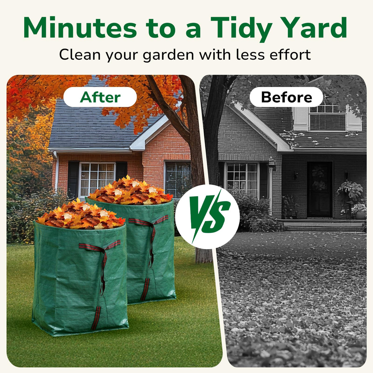 GreatBuddy lawn bag wide opening speeds filling
