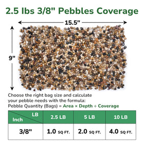 GreatBuddy pebbles for vases providing decorative color and soil control