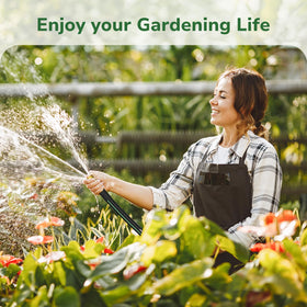 GreatBuddy premium hose with leakproof fittings supports reliable yard cleaning tasks.