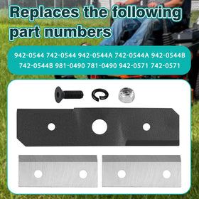 Greatshow shredded blades kit compatible with multiple MTD and Troy-Bilt models.