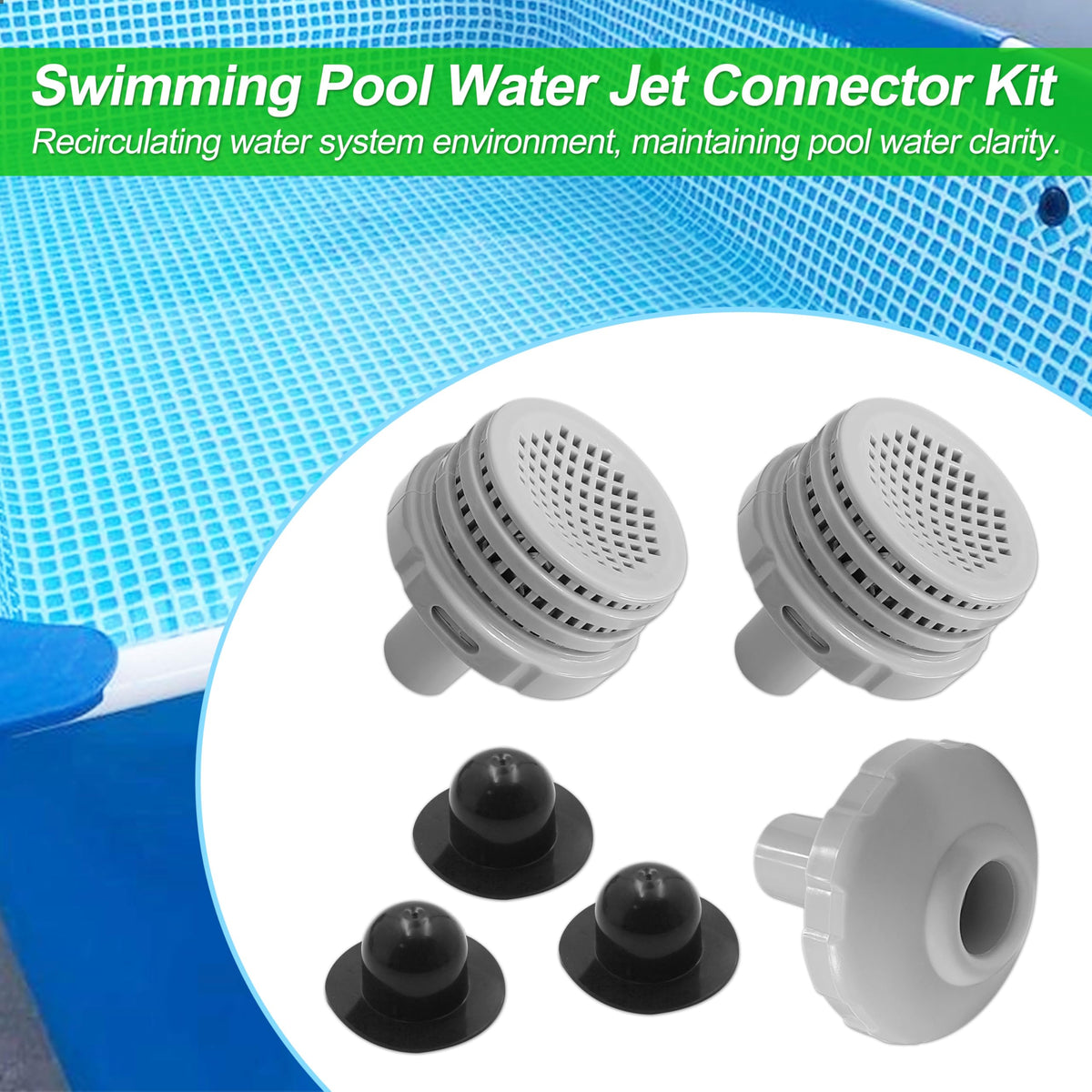 GREATUS 25022E installed kit on pool for easy maintenance and flow
