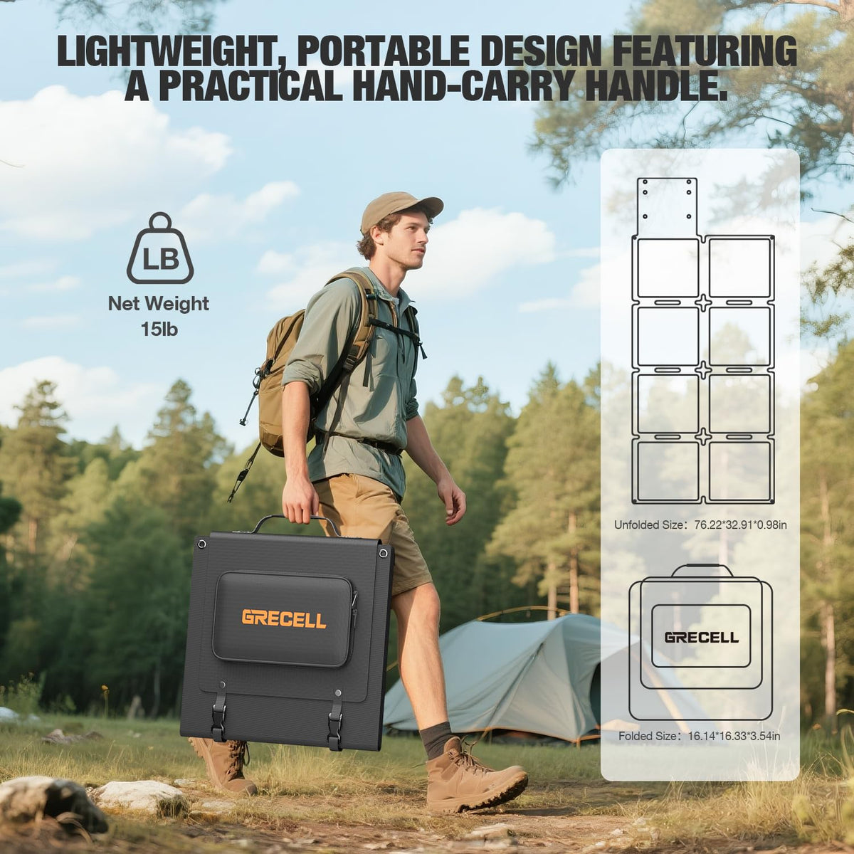 GRECELL 240W IP65 waterproof panel withstands outdoor conditions