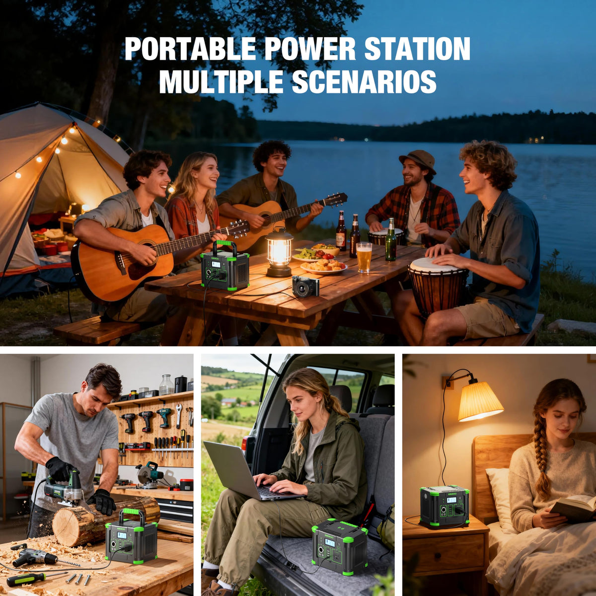 GRECELL solar recharge capability with MPPT controller for off-grid energy.