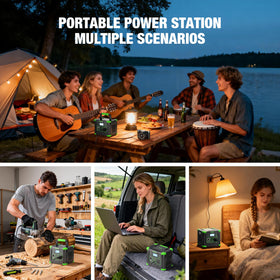 GRECELL solar recharge capability with MPPT controller for off-grid energy.