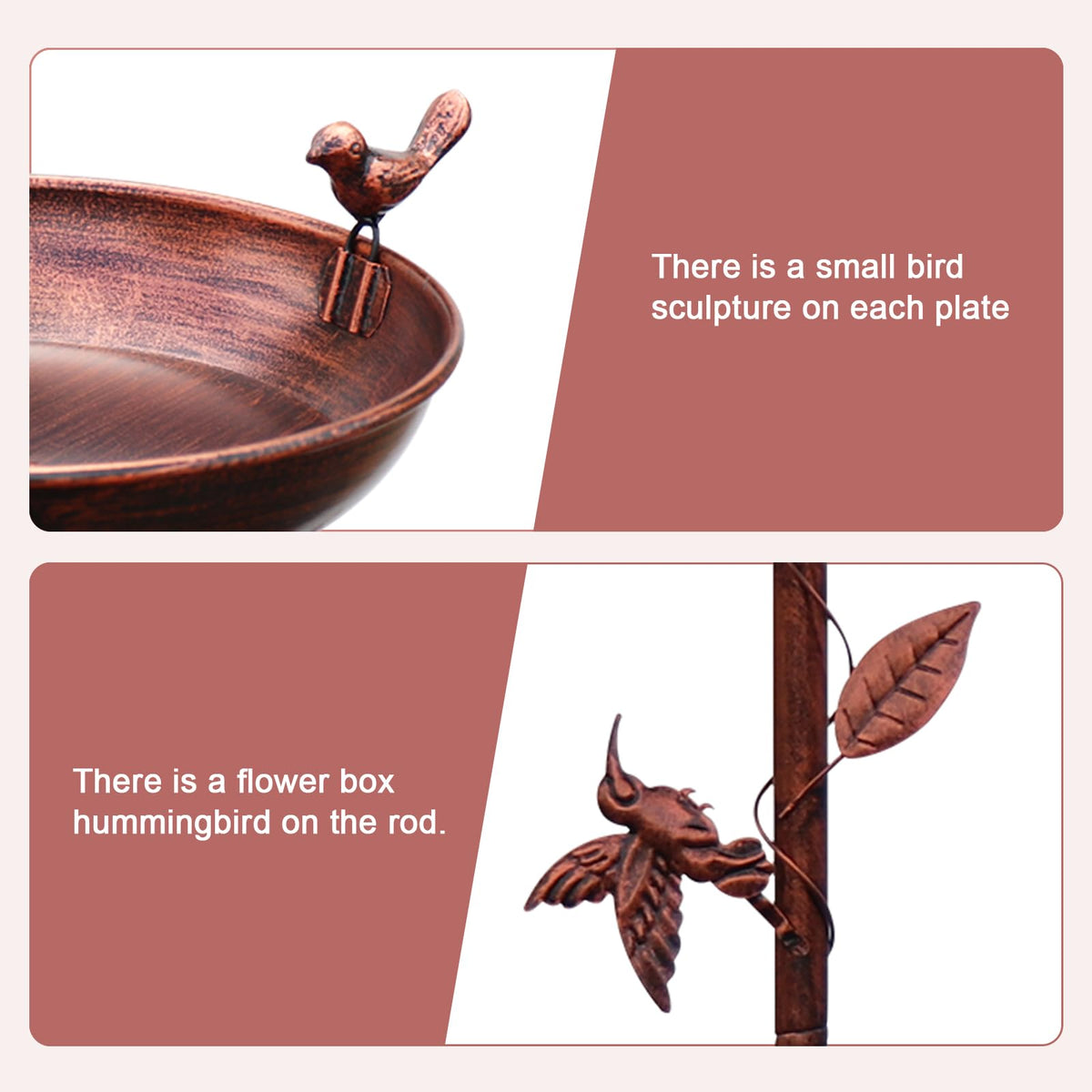 GRECOMEIN hummingbird decor adds garden charm and a focal point