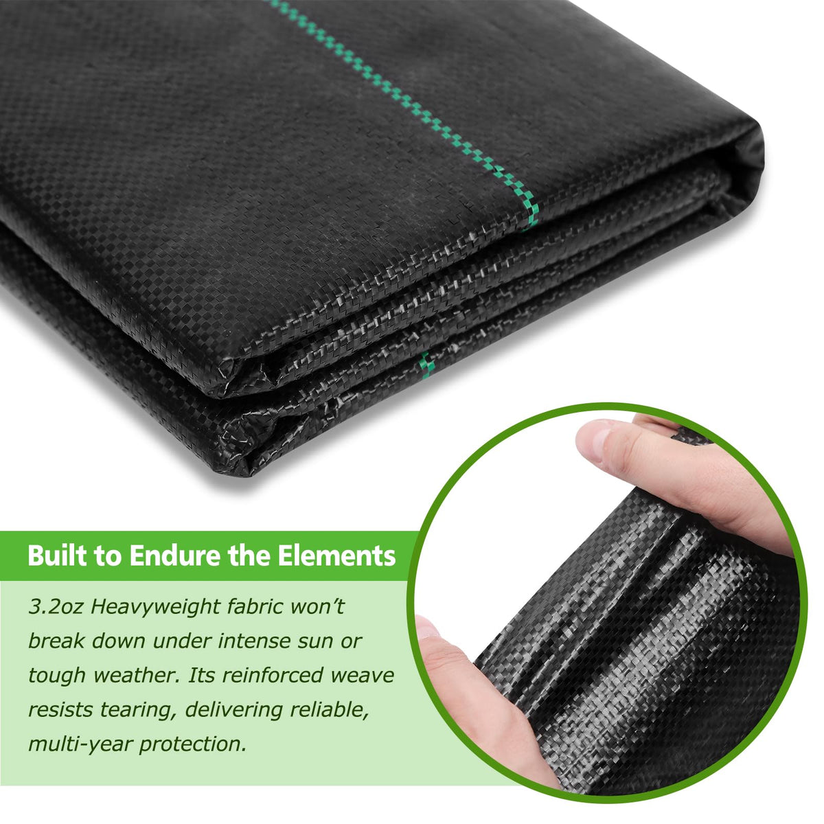 Gree-Mac heavy-duty fabric resists sun and weather.