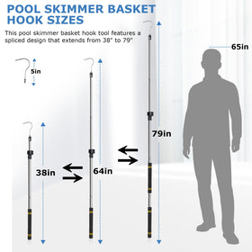 Greeily stainless steel body shows rust resistance for long pool use