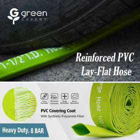 G green EXPERT heavy-duty lay-flat design withstands outdoor weather.