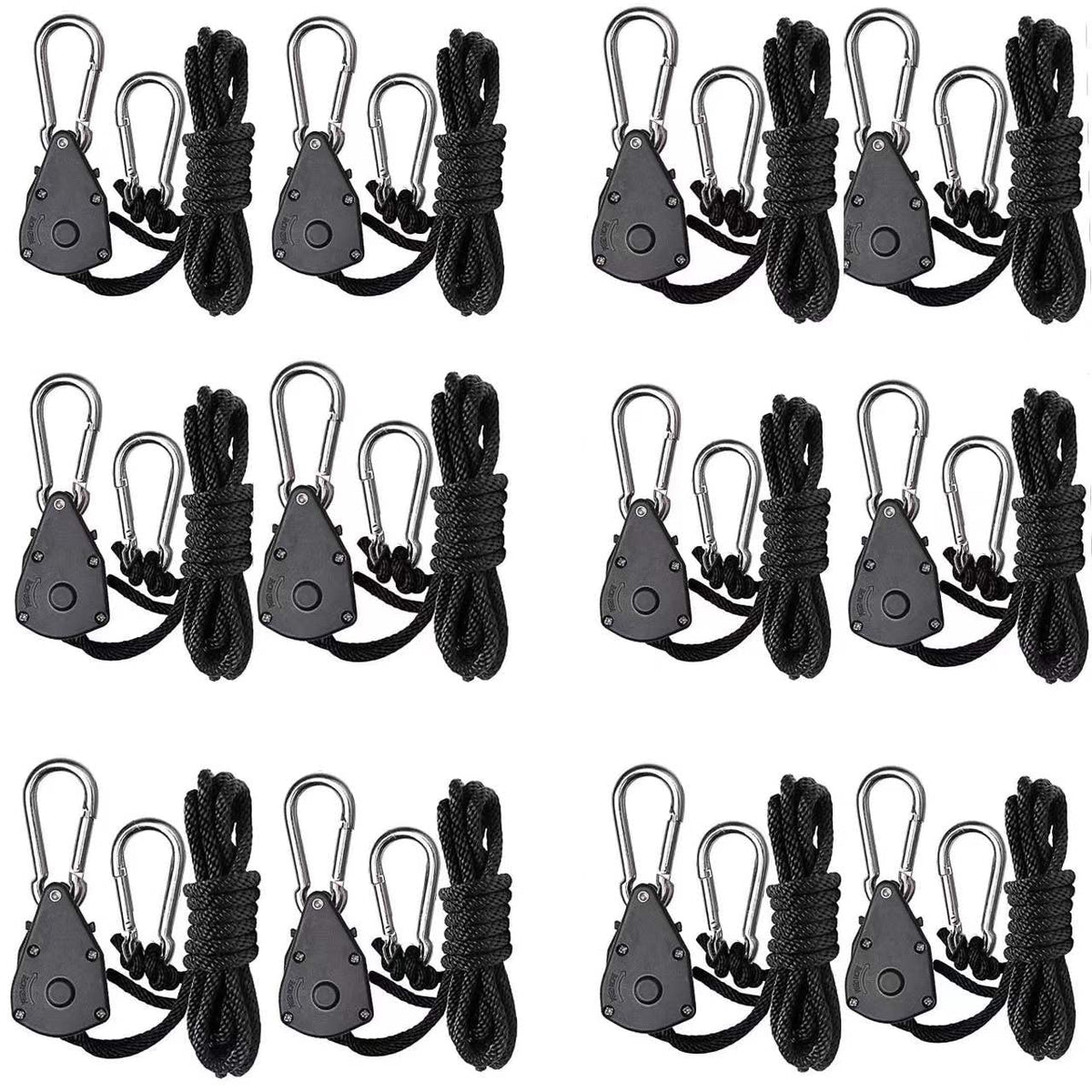 Green Hut grow light rope hanger 7ft setup provides sturdy overhead support