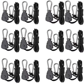 Green Hut grow light rope hanger 7ft setup provides sturdy overhead support