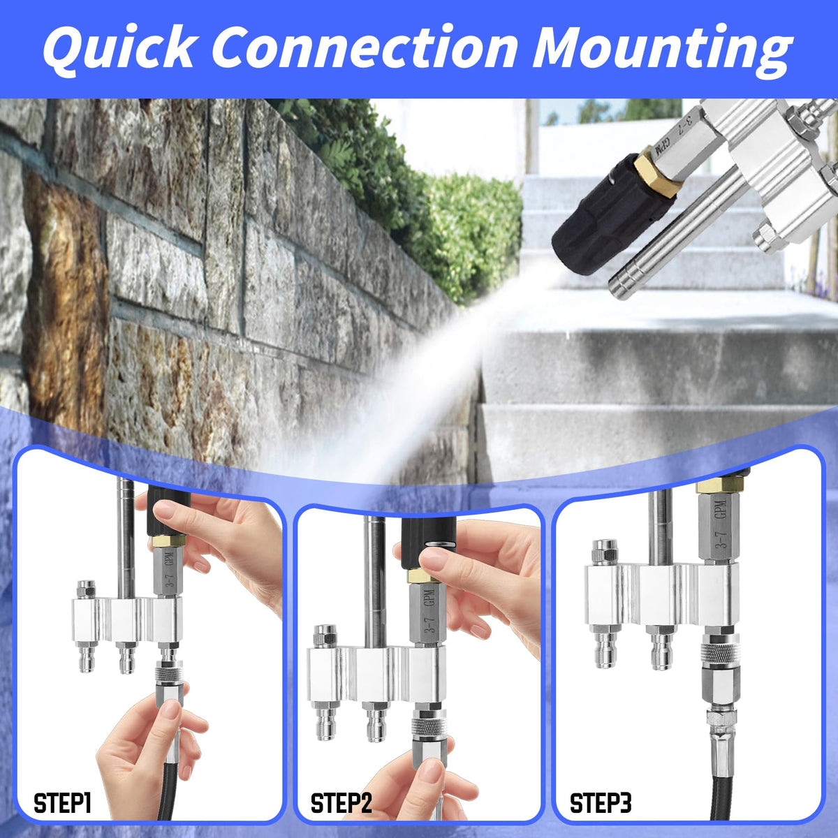 Green Living stainless-steel construction resists rust and corrosion for durability.