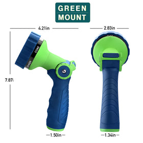 GREEN MOUNT slip-proof grip enables secure handling while watering