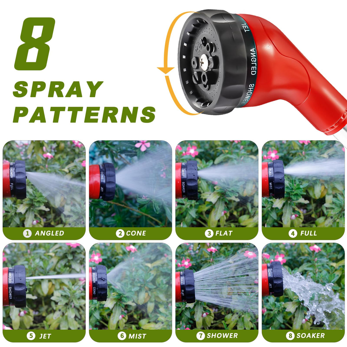GREEN MOUNT flow-control wand enables precise watering for plants and soil
