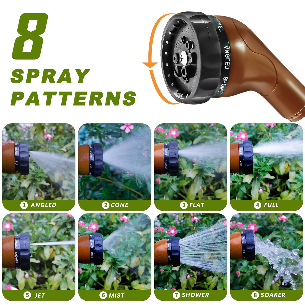 GREEN MOUNT Watering Wand mist pattern for seedbeds and seedlings