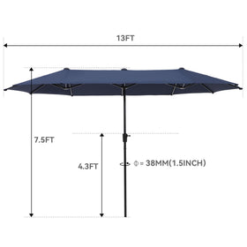 GREEN PARTY navy blue fabric provides UV resistance and fade protection