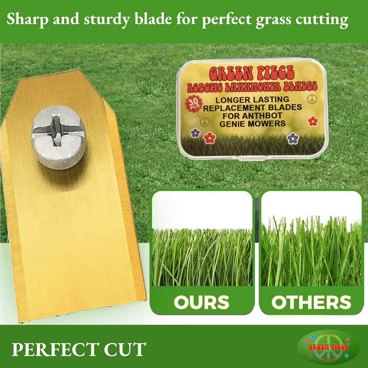 Green Piece included screws enable quick, tool-free installation.