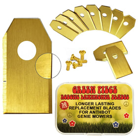 Green Piece robot mower blades—Anthbot fit for secure, smooth performance.