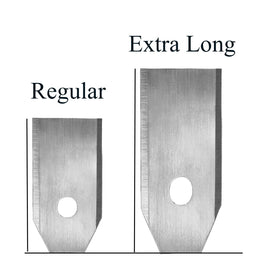 Green Piece blades install easily with a standard screwdriver.
