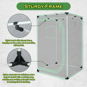 Green Hut 3x3 grow tent easy assembly with finished manual.