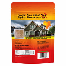 Greenbase Easy-to-Use Mosquito Pouches work without sprays or liquids.