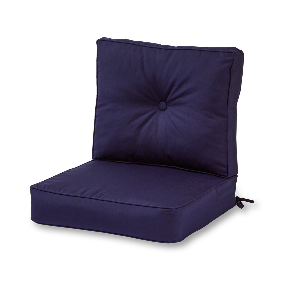 Greendale Sunbrella deep-seat cushion seat in canvas navy, water-resistant and durable.