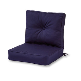 Greendale Sunbrella deep-seat cushion seat in canvas navy, water-resistant and durable.