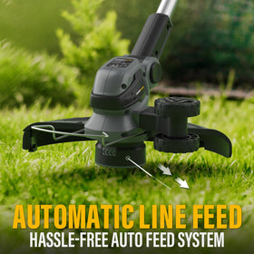12-inch auto-feed spool enables continuous trimming without interruptions.