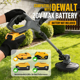GREENFURY powers on DEWALT 20V Max batteries for flexible, cost-saving operation.