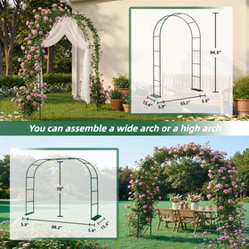 GreenGiggle 16mm tubing arch ideal for climbing plants and vines