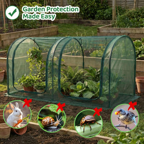 GreenGiggle crop cage sturdy 16mm poles forming a robust frame